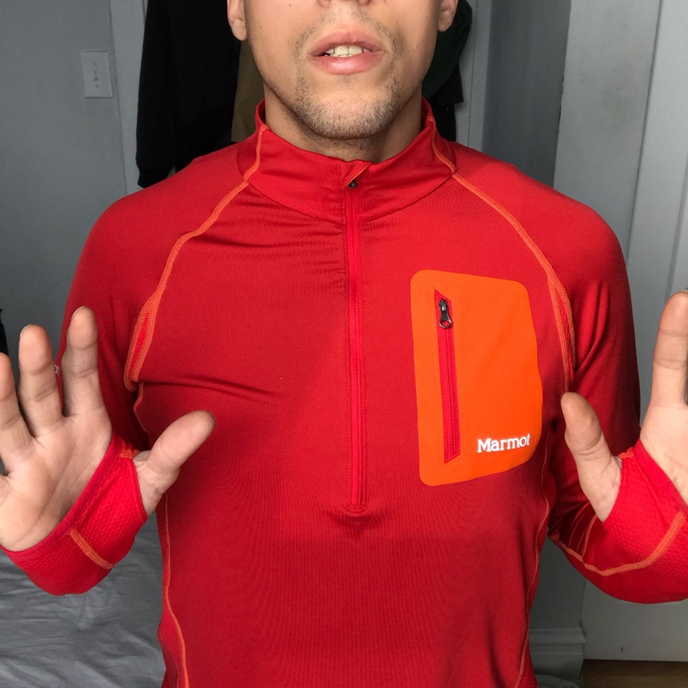 NWOT Marmot Performance 1/4 Zip Tech Longsleeve
